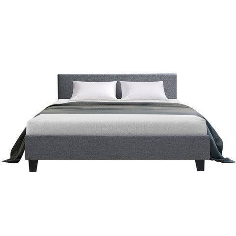 Artiss Bed Frame Queen Size Grey NEO Chez Guru