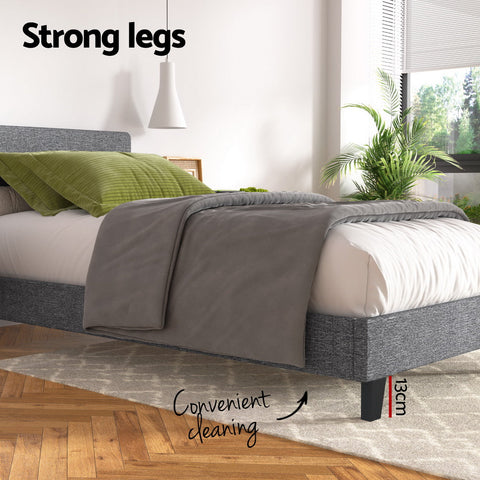 Artiss Bed Frame Single Size Grey NEO Chez Guru