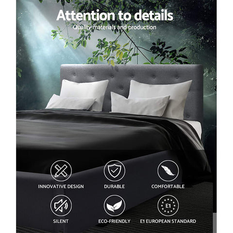 Artiss Bed Frame Double Size Gas Lift Grey VILA Chez Guru