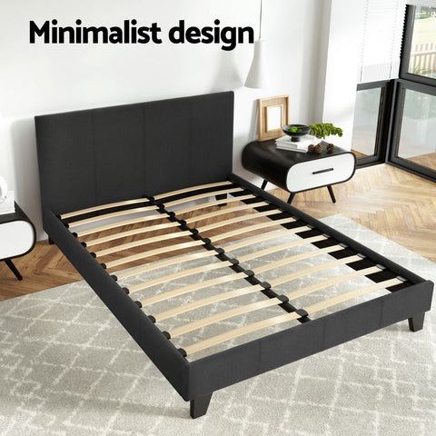 Artiss Bed Frame Double Size Charcoal NEO Chez Guru