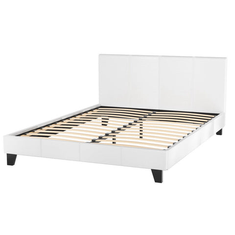 Artiss Bed Frame Queen Size White NEO Chez Guru