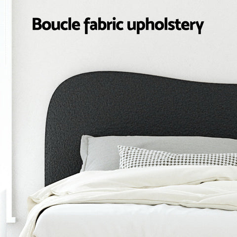 Artiss Bed Frame Double Size Boucle DARA Chez Guru