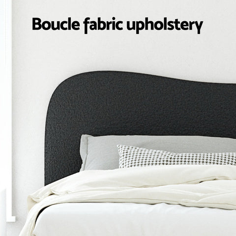 Artiss Bed Frame King Size Boucle DARA Chez Guru