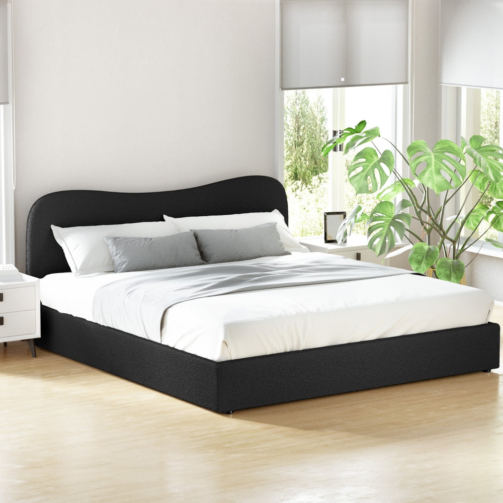 Artiss Bed Frame King Size Boucle DARA Chez Guru