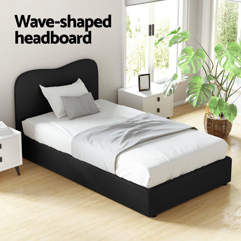 Artiss Bed Frame King Single Size Boucle DARA Chez Guru