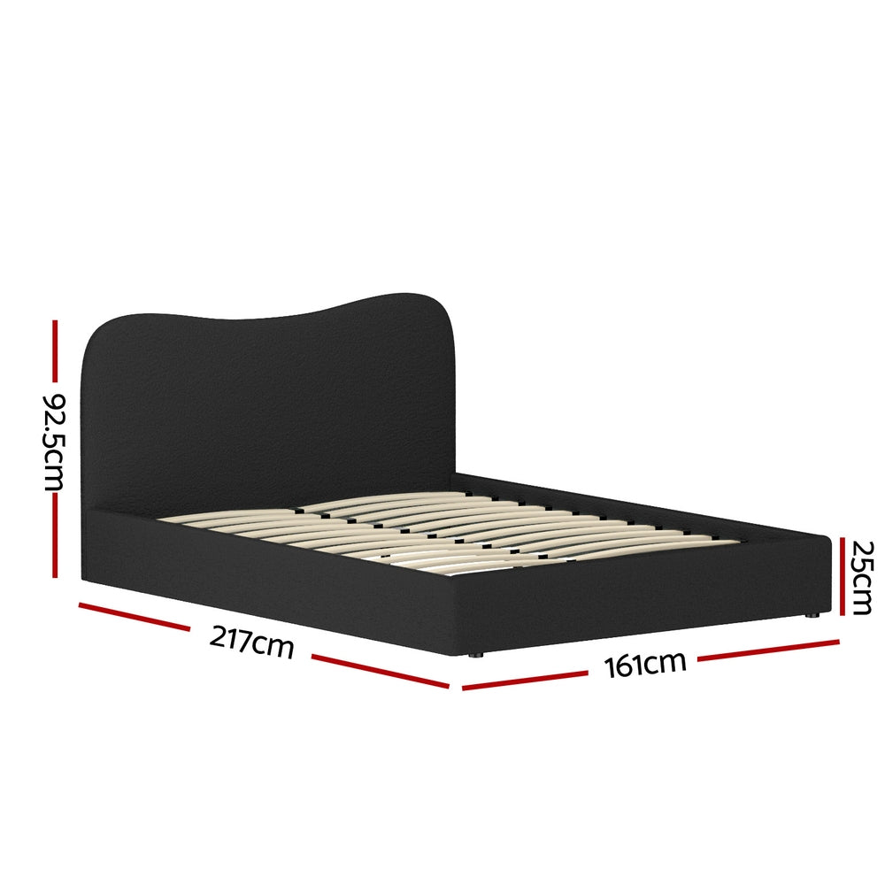 Artiss Bed Frame Queen Size Boucle DARA Chez Guru