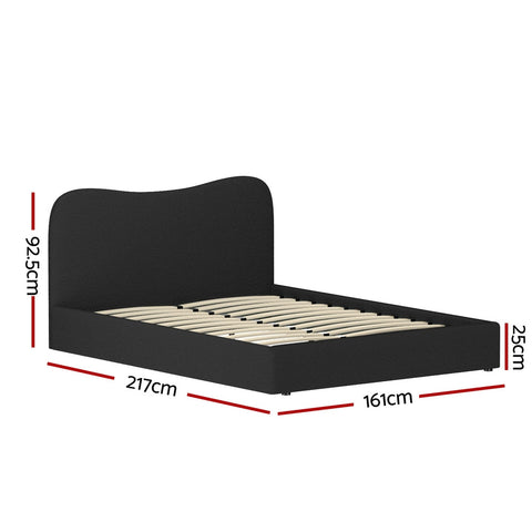 Artiss Bed Frame Queen Size Boucle DARA Chez Guru