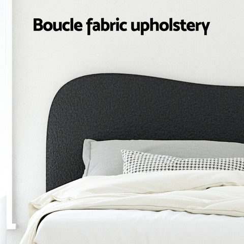 Artiss Bed Frame Queen Size Boucle DARA Chez Guru