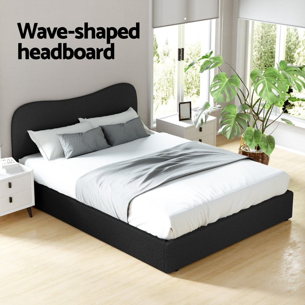 Artiss Bed Frame Queen Size Boucle DARA Chez Guru