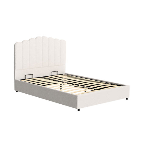 Artiss Bed Frame Double Size Boucle FION Chez Guru