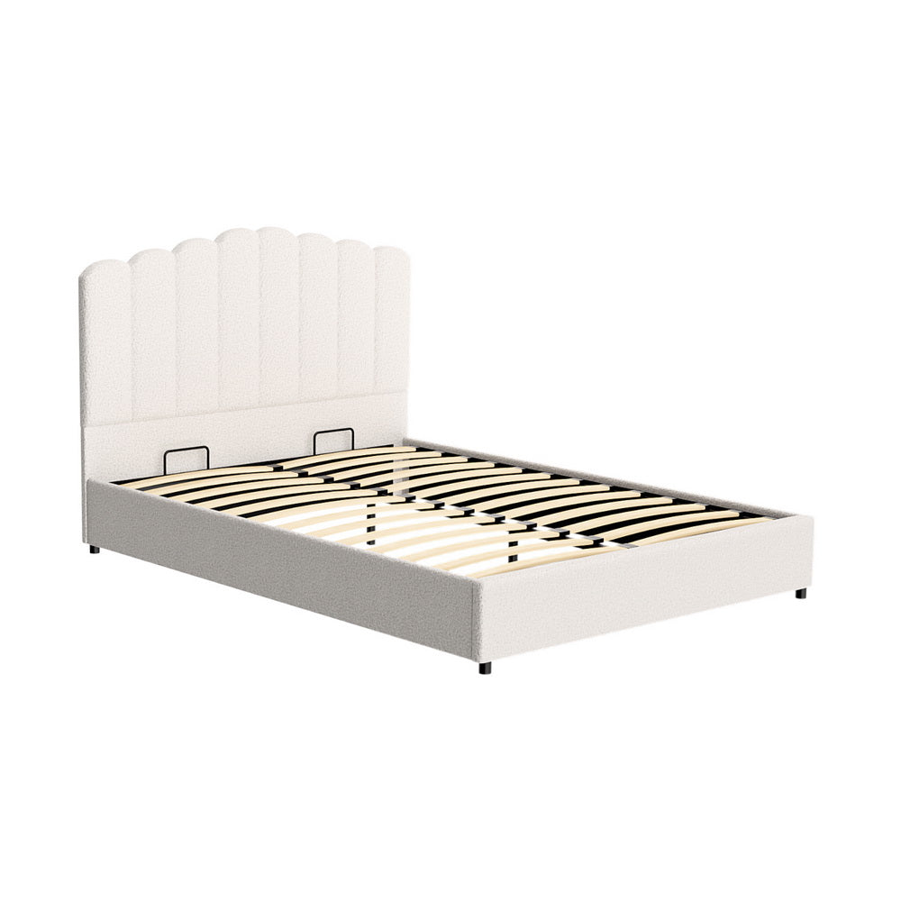 Artiss Bed Frame Queen Size Boucle FION Chez Guru