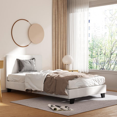 Artiss Bed Frame King Single Size Boucle NEO Chez Guru
