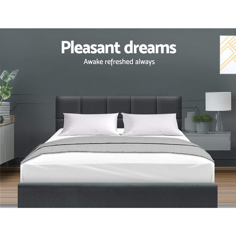 Artiss Bed Frame Queen Size Charcoal TINO Chez Guru