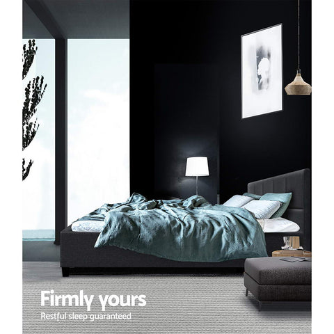 Artiss Bed Frame Queen Size Charcoal TINO Chez Guru
