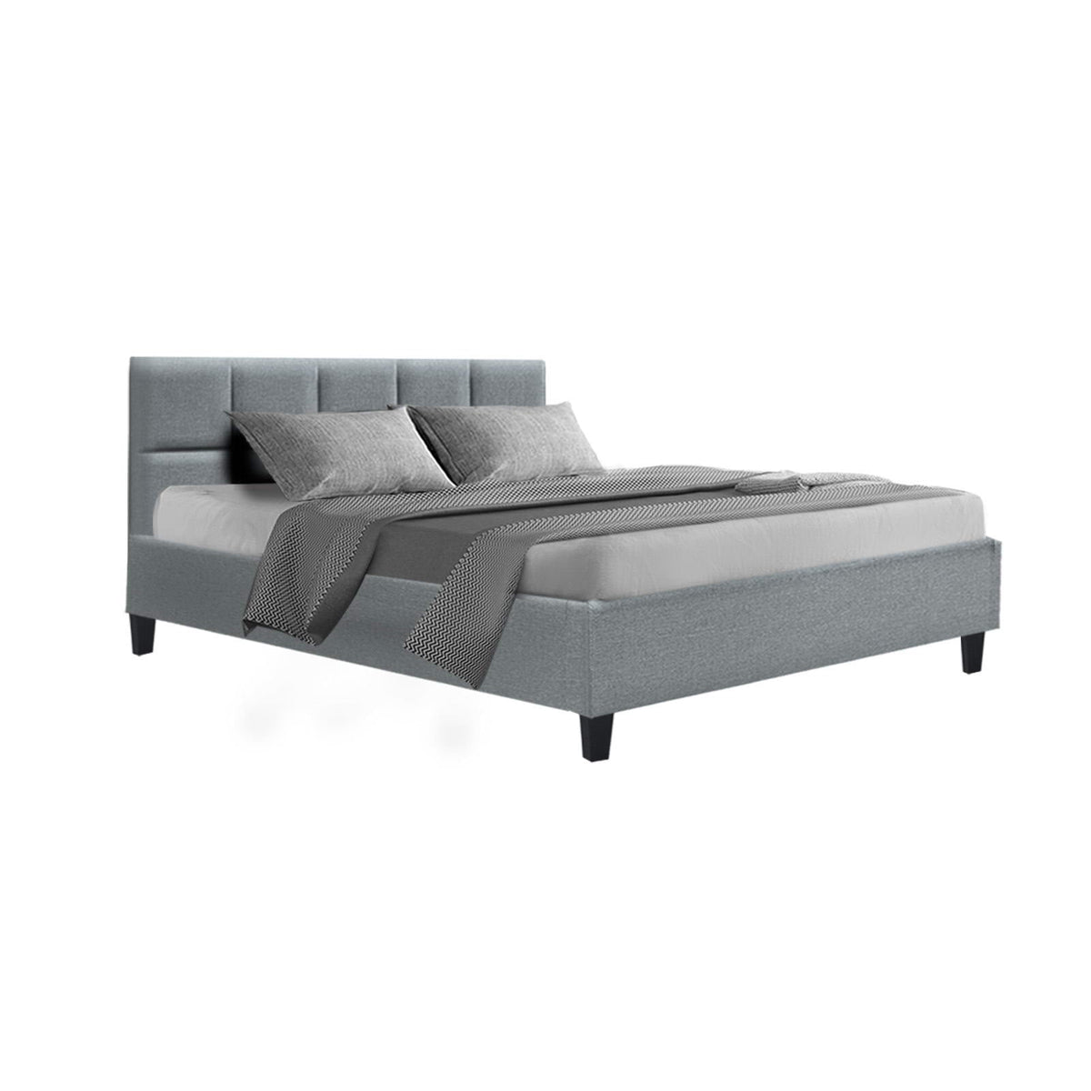 Artiss Bed Frame Queen Size Grey TINO Chez Guru