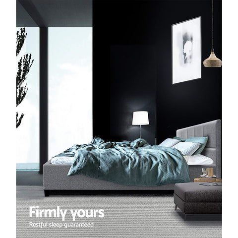 Artiss Bed Frame Queen Size Grey TINO Chez Guru