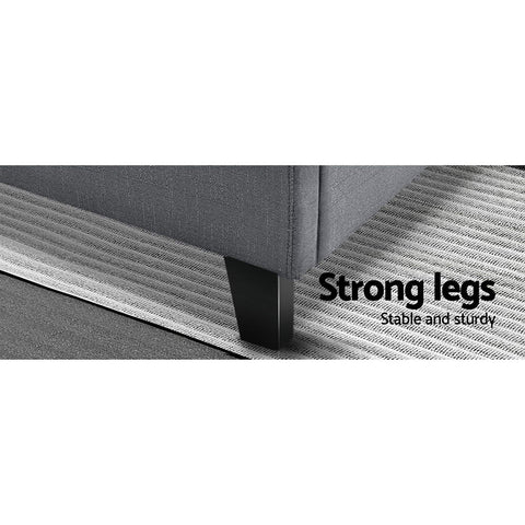 Artiss Bed Frame Queen Size Grey TINO Chez Guru