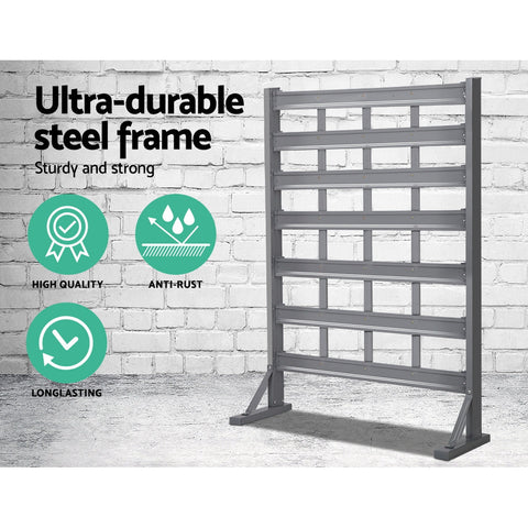 Giantz 47 Storage Bin Rack Free Stand Steel Stand Chez Guru