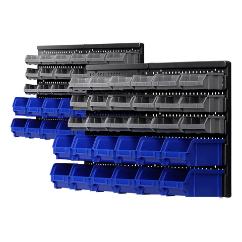 Giantz 60 Storage Bin Rack Wall Mounted Chez Guru