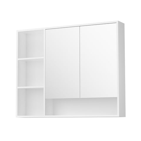 Cefito Bathroom Mirror Cabinet 100CM Vanity Medicine Wall Mounted Storage White