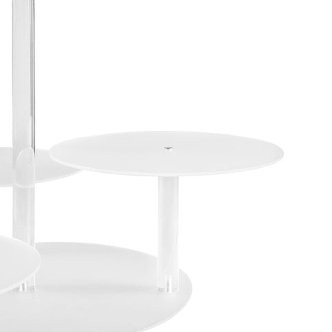 5-Star Chef Cake Stand 5 Tiers Acrylic Holder Display Round Clear Wedding Party Chez Guru