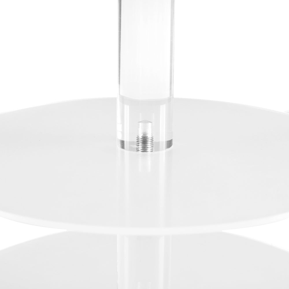 5-Star Chef Cake Stand 5 Tiers Acrylic Holder Display Round Clear Wedding Party Chez Guru