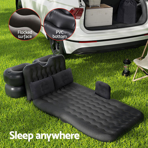 Weisshorn Car Mattress 176x80 Inflatable SUV Back Seat Camping Bed Charcoal Chez Guru