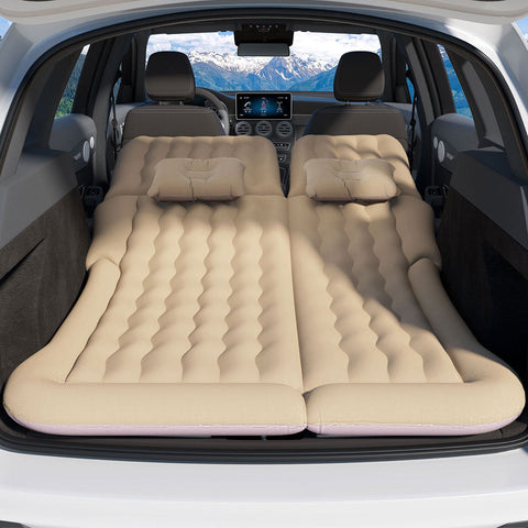 Weisshorn Car Mattress 175x130 Inflatable SUV Back Seat Camping Bed Beige Chez Guru