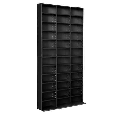 Artiss Bookshelf CD Storage Rack - BERT Black Chez Guru