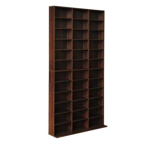 Artiss Bookshelf CD Storage Rack - BERT Walnut Chez Guru