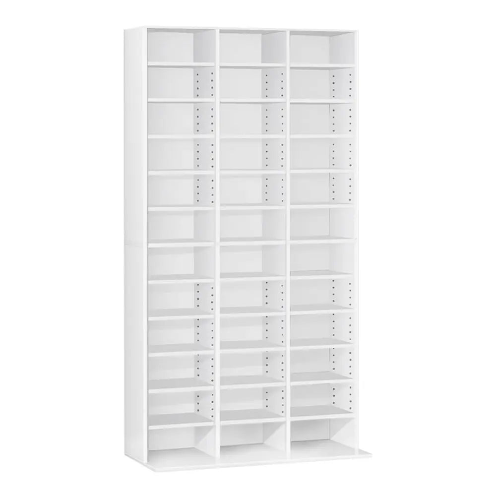 Artiss Bookshelf CD Storage Rack - BERT White Chez Guru