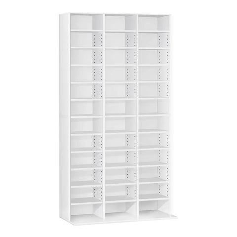 Artiss Bookshelf CD Storage Rack - BERT White Chez Guru