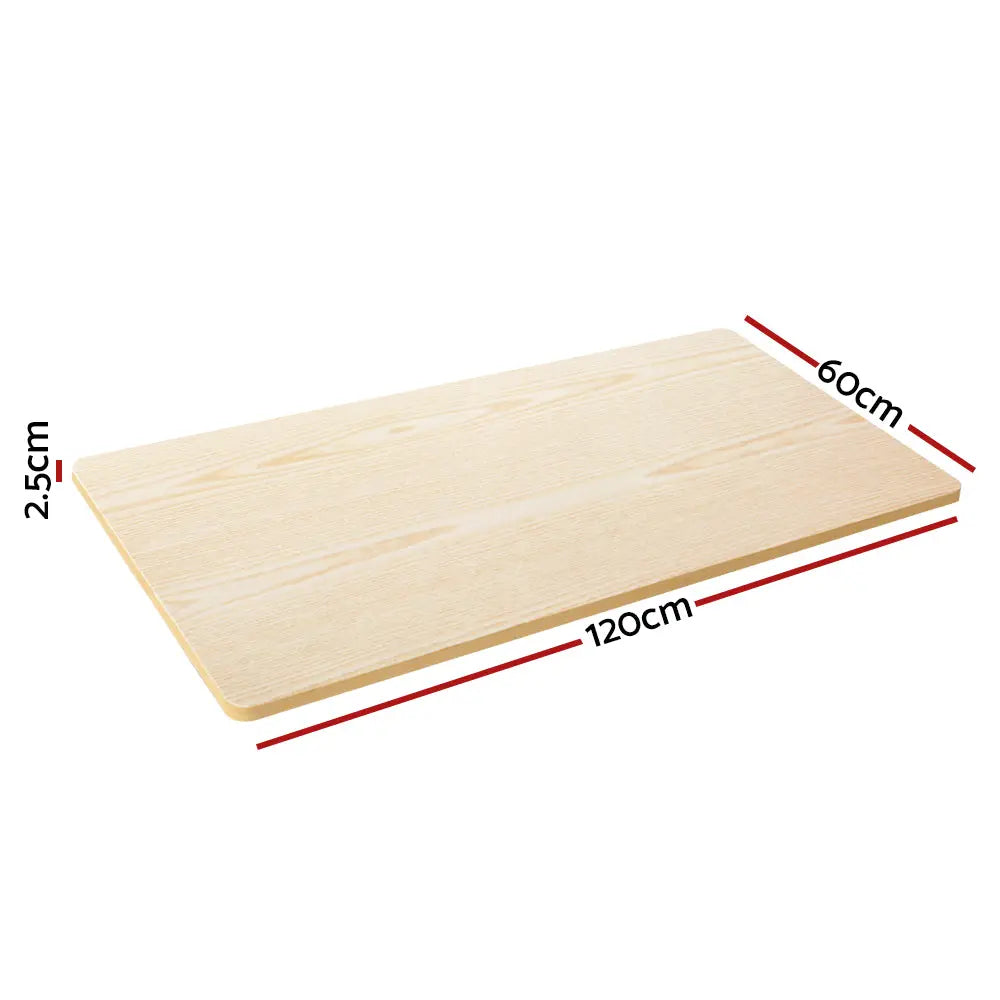 Artiss Standing Desk Top White Oak 120CM Chez Guru