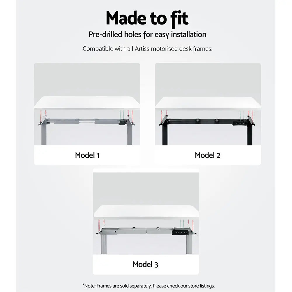 Artiss Standing Desk Top White 120CM Chez Guru