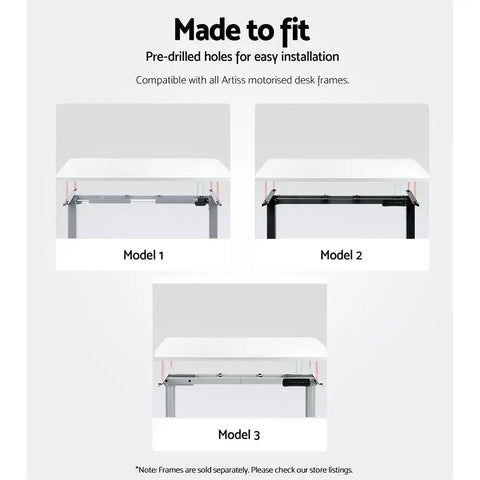 Artiss Standing Desk Top White 120CM Chez Guru