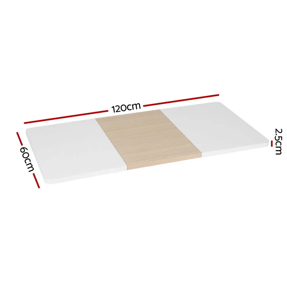 Artiss Standing Desk Top Whtie Pine 120CM Chez Guru