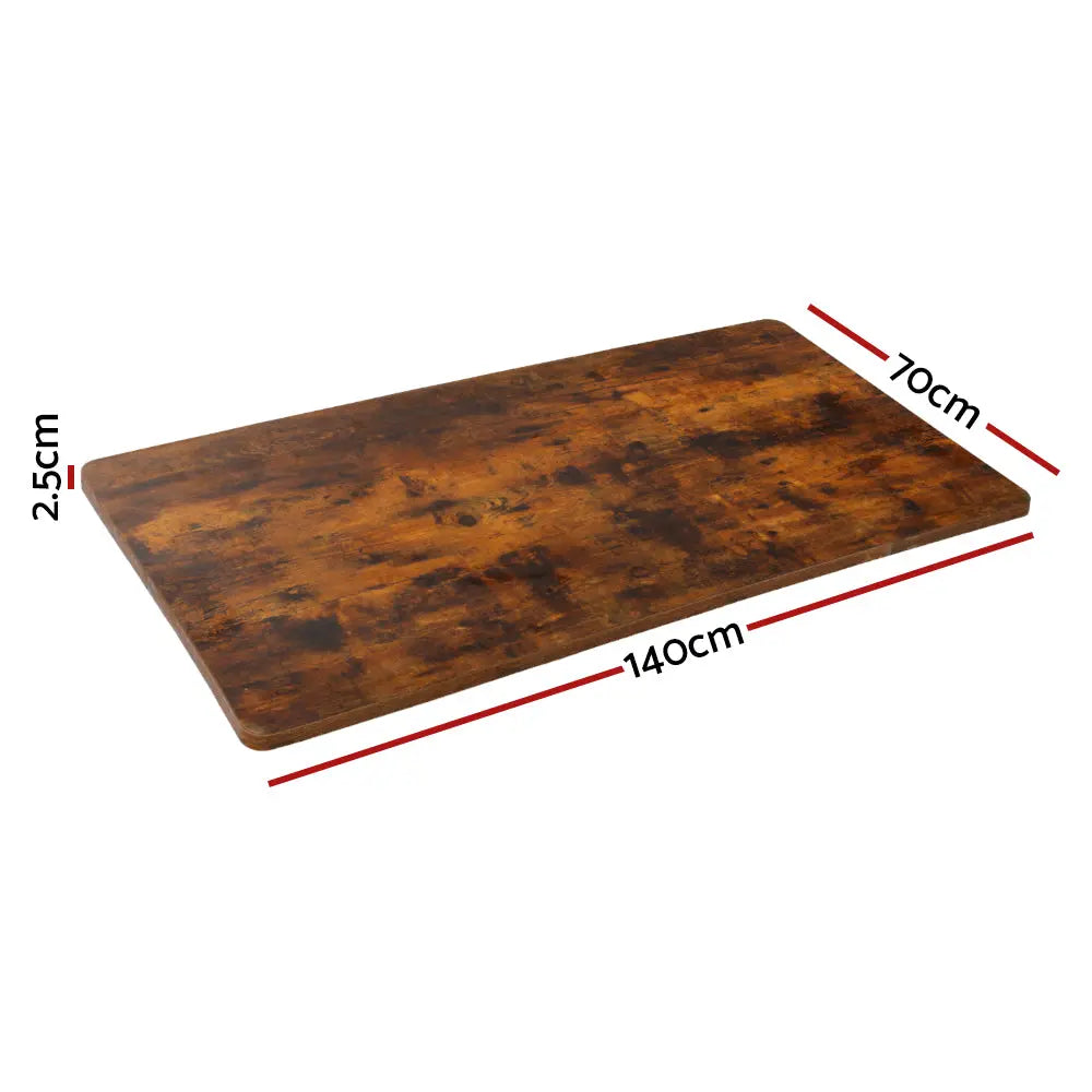 Artiss Standing Desk Top Rustic Brown 140CM Chez Guru