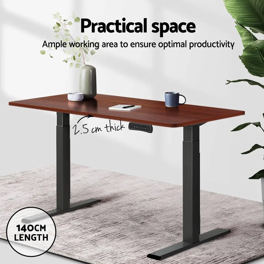 Artiss Standing Desk Top Walnut 140CM Chez Guru