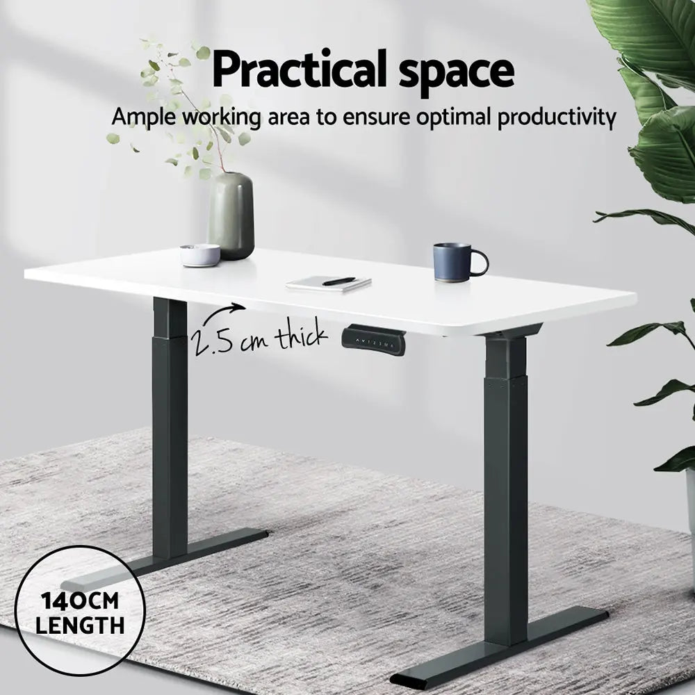 Artiss Standing Desk Top White 140CM Chez Guru