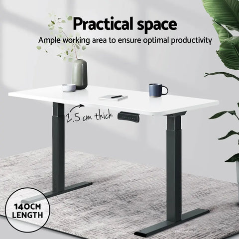 Artiss Standing Desk Top White 140CM Chez Guru