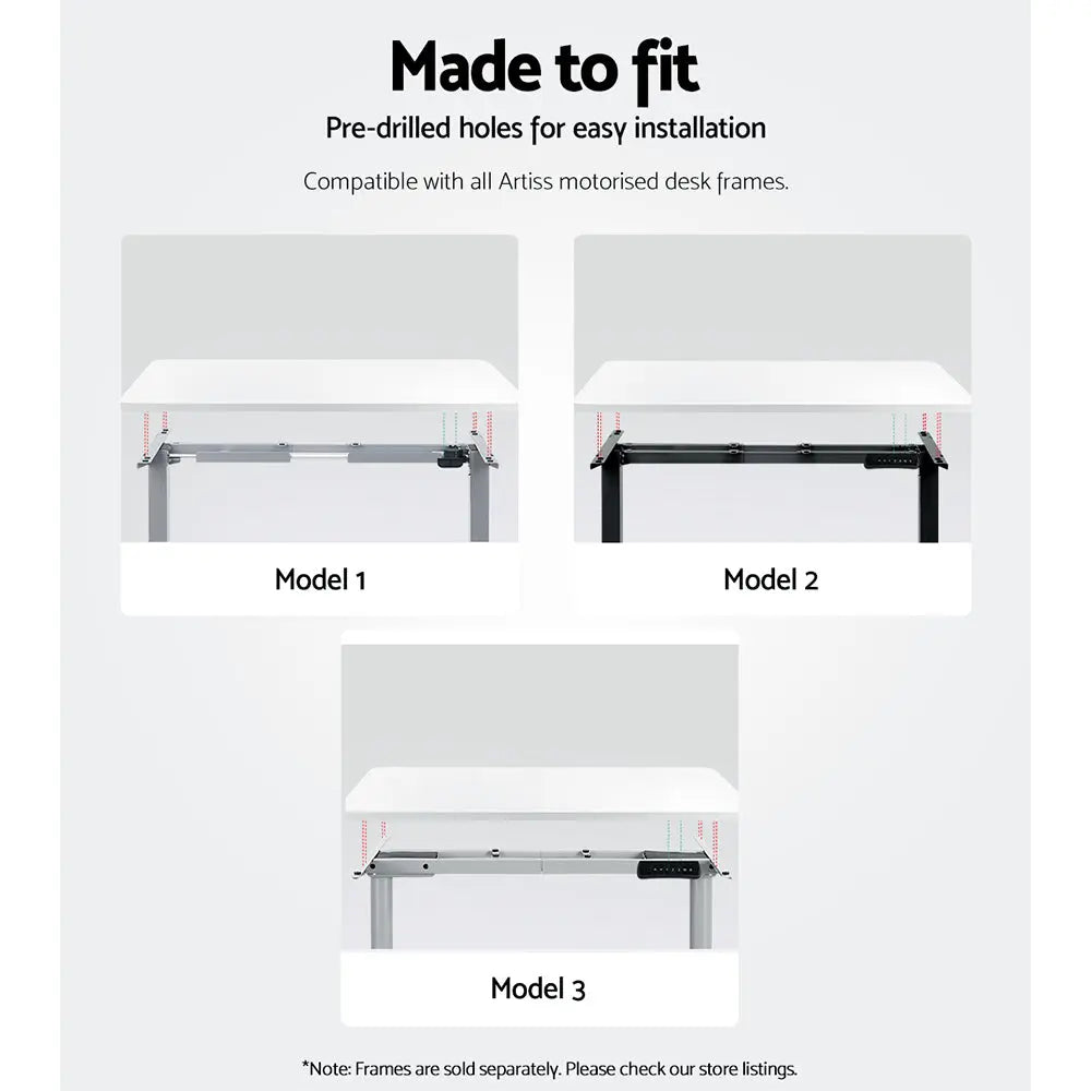 Artiss Standing Desk Top White 140CM Chez Guru