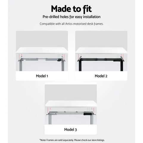 Artiss Standing Desk Top White 140CM Chez Guru