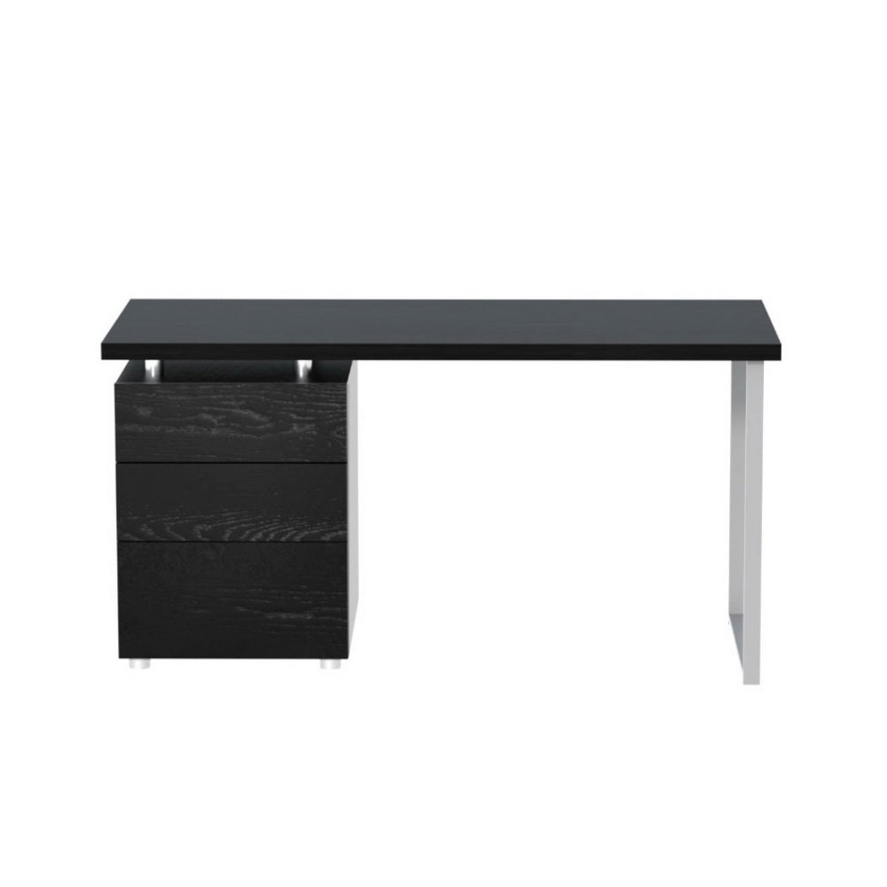 Artiss Computer Desk Drawer Black 140CM Chez Guru