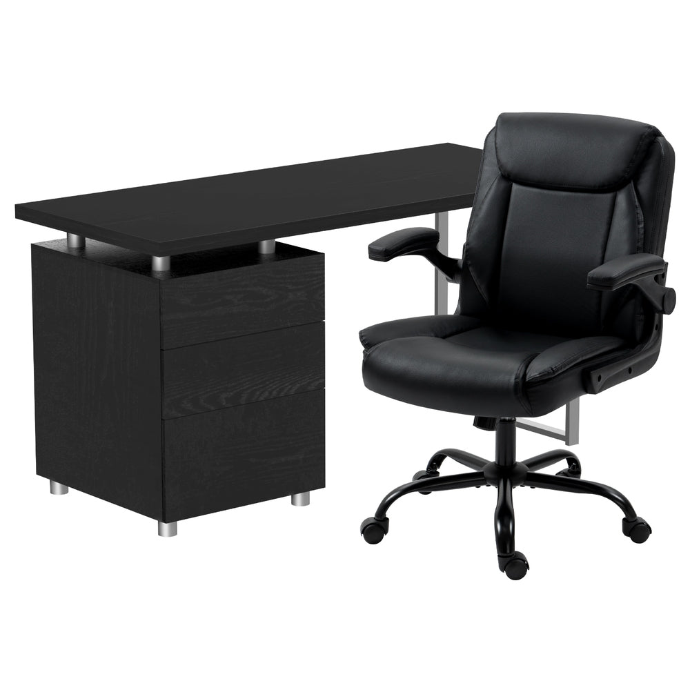 Artiss Computer Desk Executive Office Chairs Sets Black Chez Guru