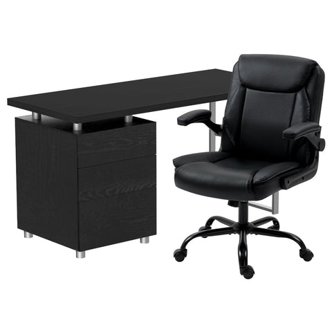 Artiss Computer Desk Executive Office Chairs Sets Black Chez Guru