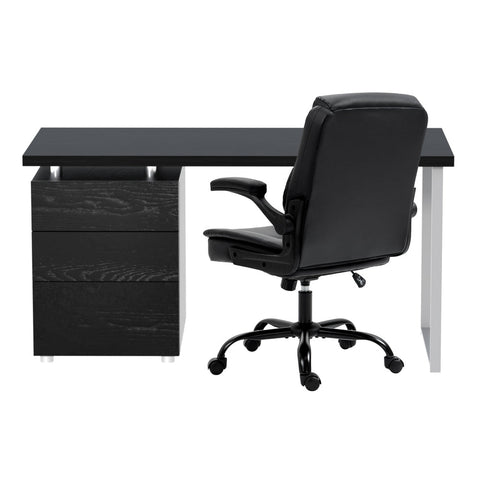 Artiss Computer Desk Executive Office Chairs Sets Black Chez Guru