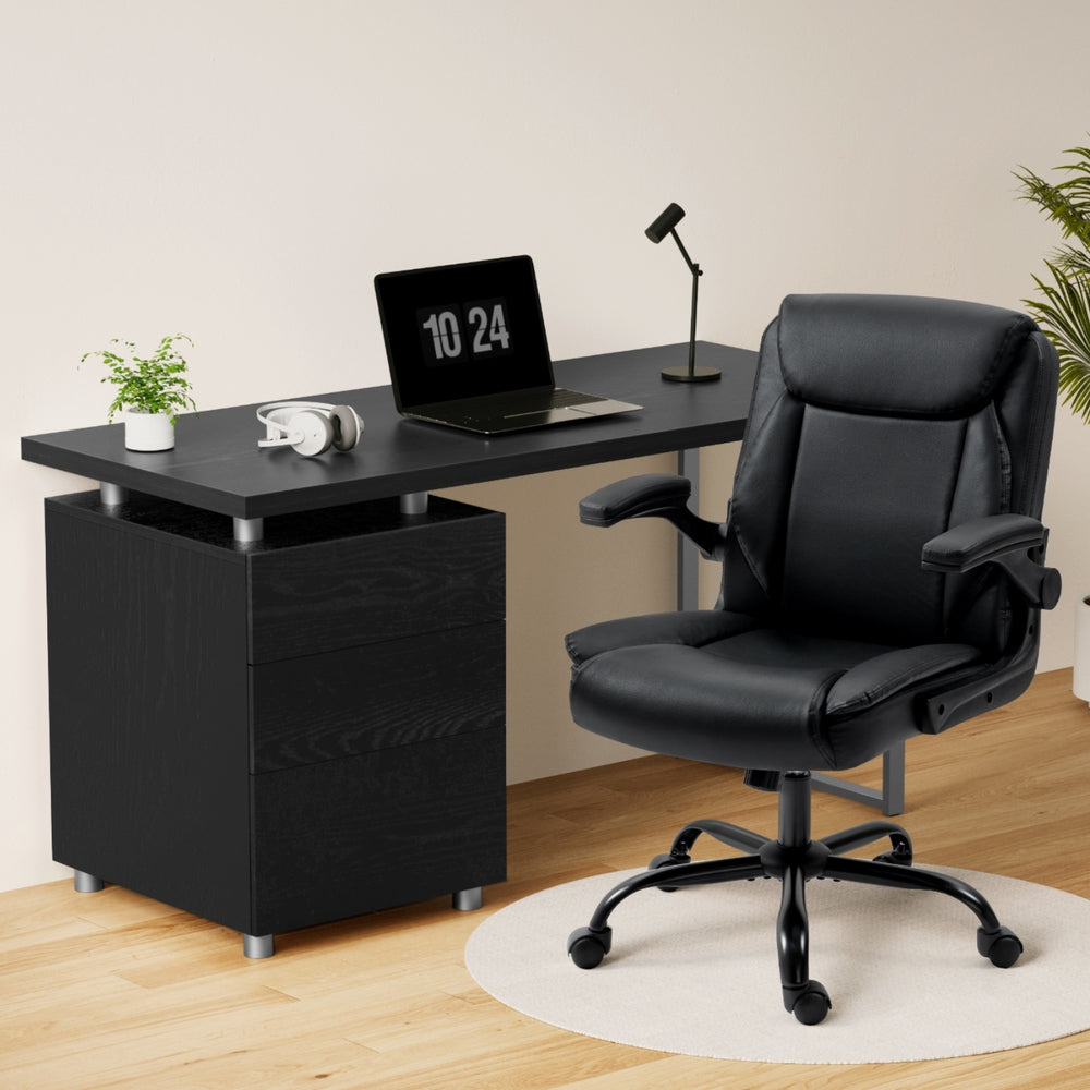 Artiss Computer Desk Executive Office Chairs Sets Black Chez Guru