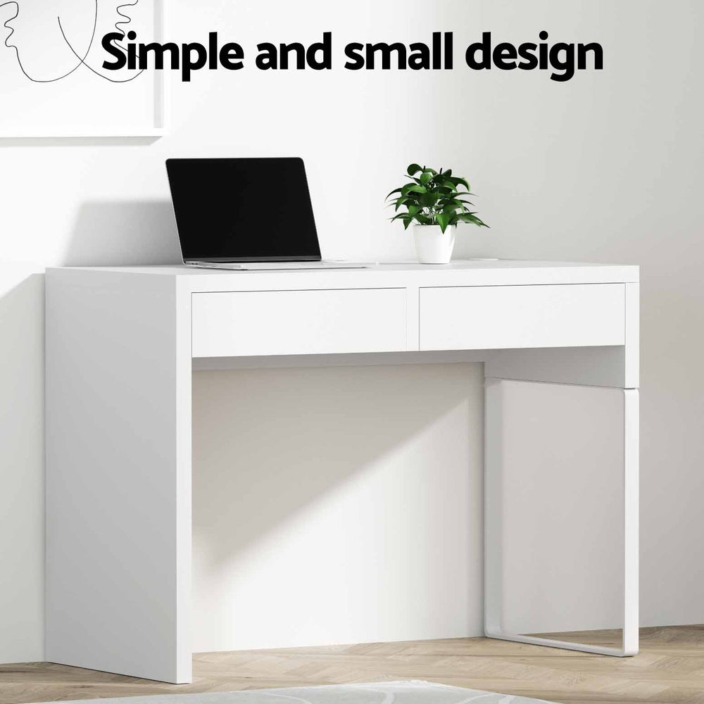 Artiss Computer Desk Drawer White Chez Guru