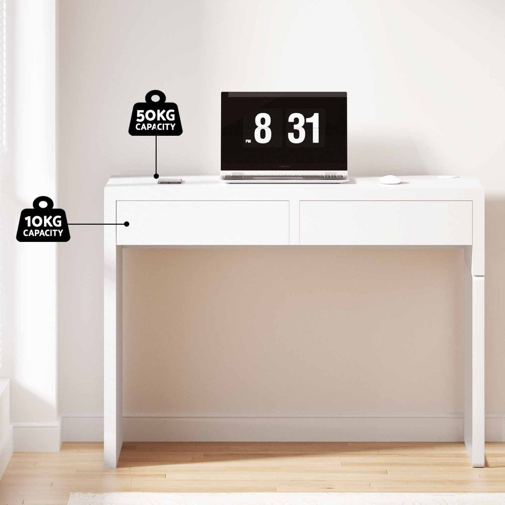 Artiss Computer Desk Drawer White Chez Guru