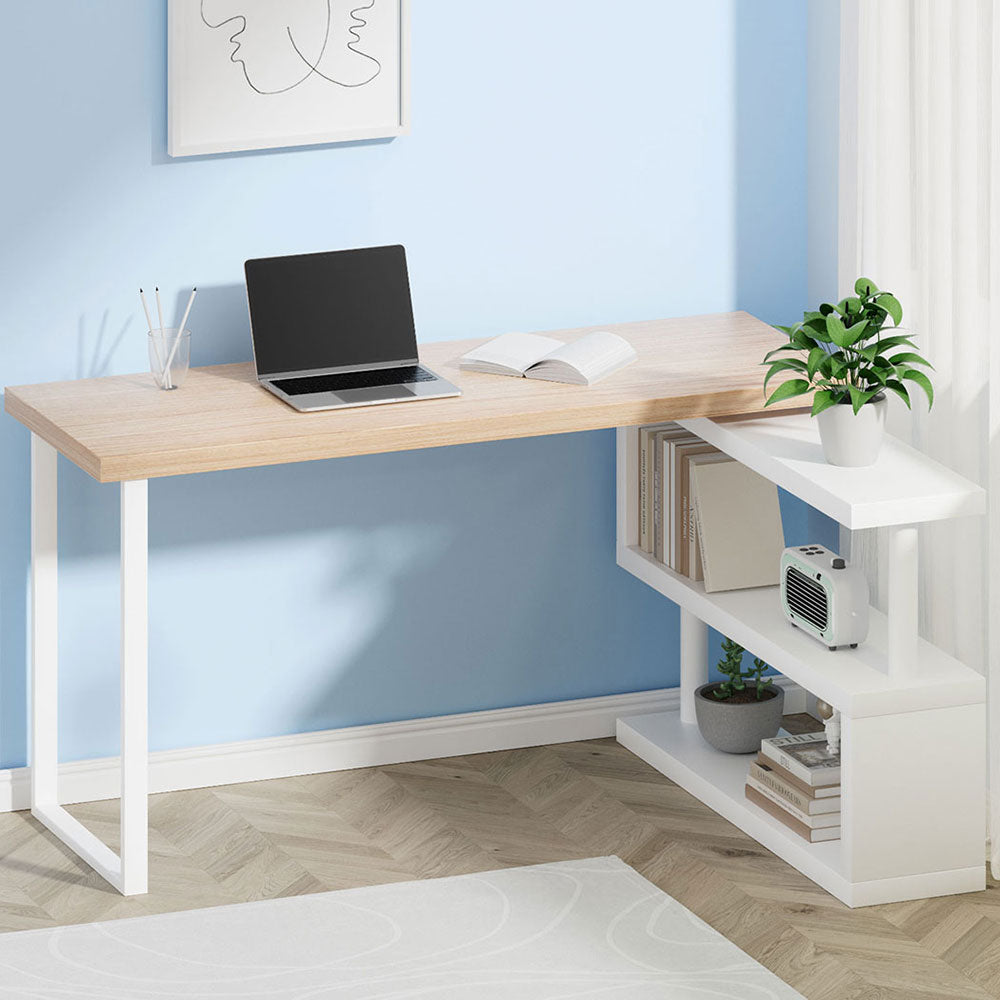 Artiss Computer Desk Bookshelf 140CM Chez Guru